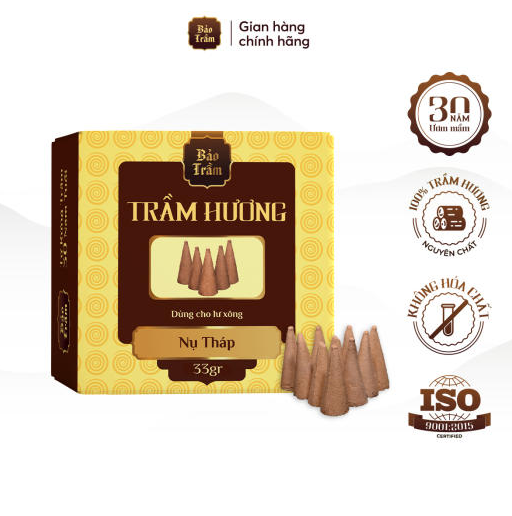 Nụ Trầm Hương Tự Nhiên Nguyên Chất - Combo Nụ Trầm + Lư Đồng Xông